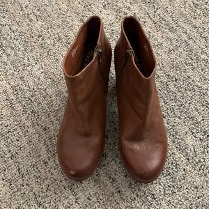 Kork-Ease brown ankle boots.